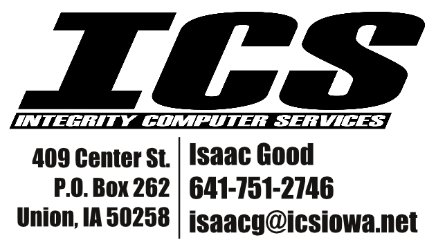 Integrity Computer Services - Isaac Good, 409 Center St, P.O. Box 262, Union, IA 50258